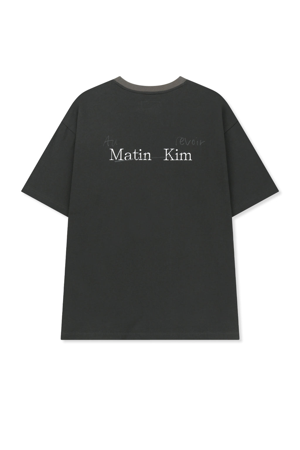 Matin Kim - Tonal Rib Back Logo Top (Black) product image 3 | TRAB K-Fashion Australia