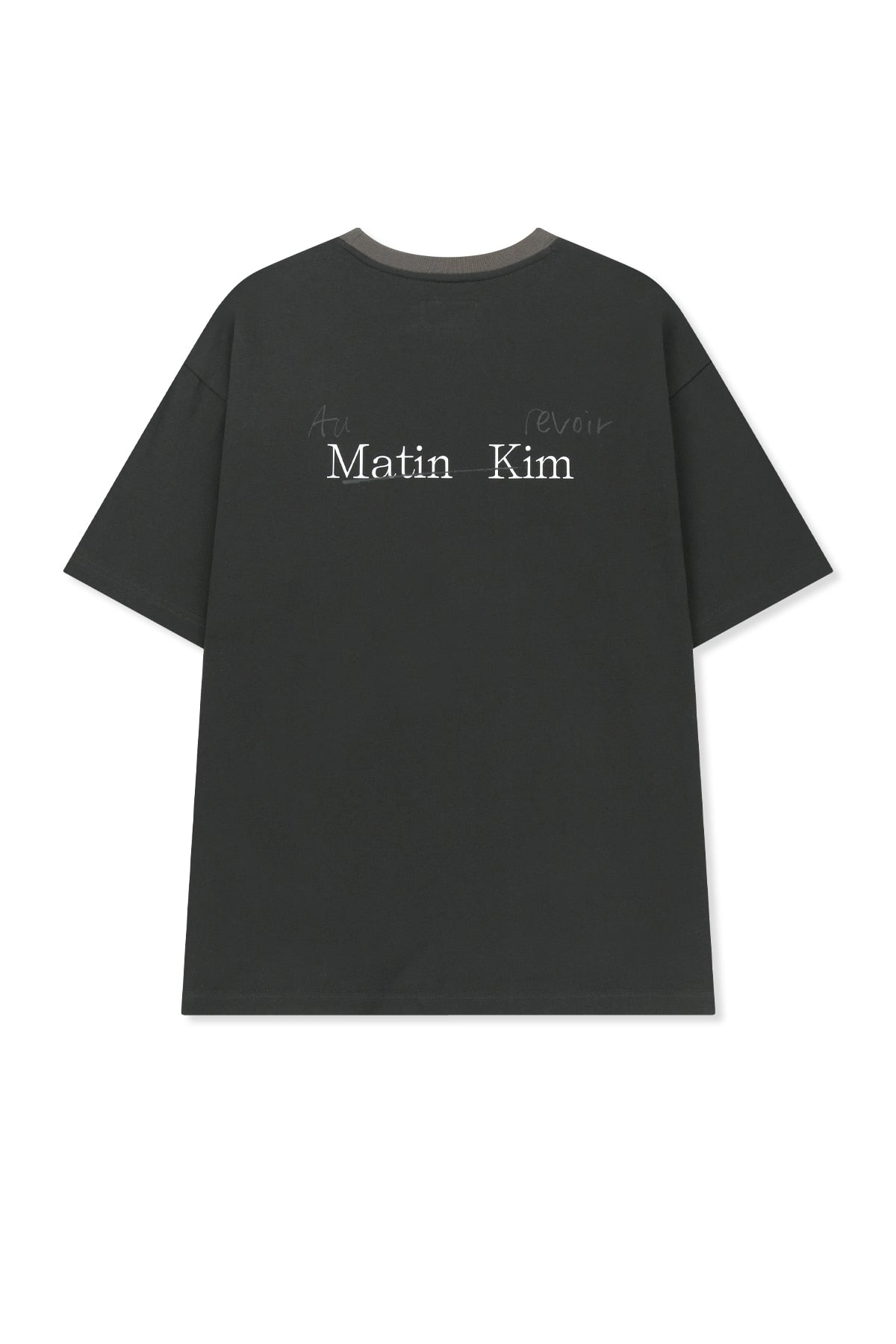 Matin Kim - Tonal Rib Back Logo Top (Black) product image 3 | TRAB K-Fashion Australia