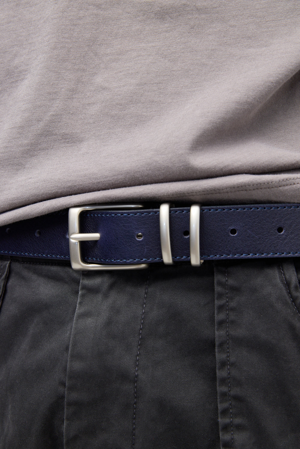 Hatchingroom - Fluid Leather Belt (Dark Navy) product image 8 | TRAB K-Fashion Australia