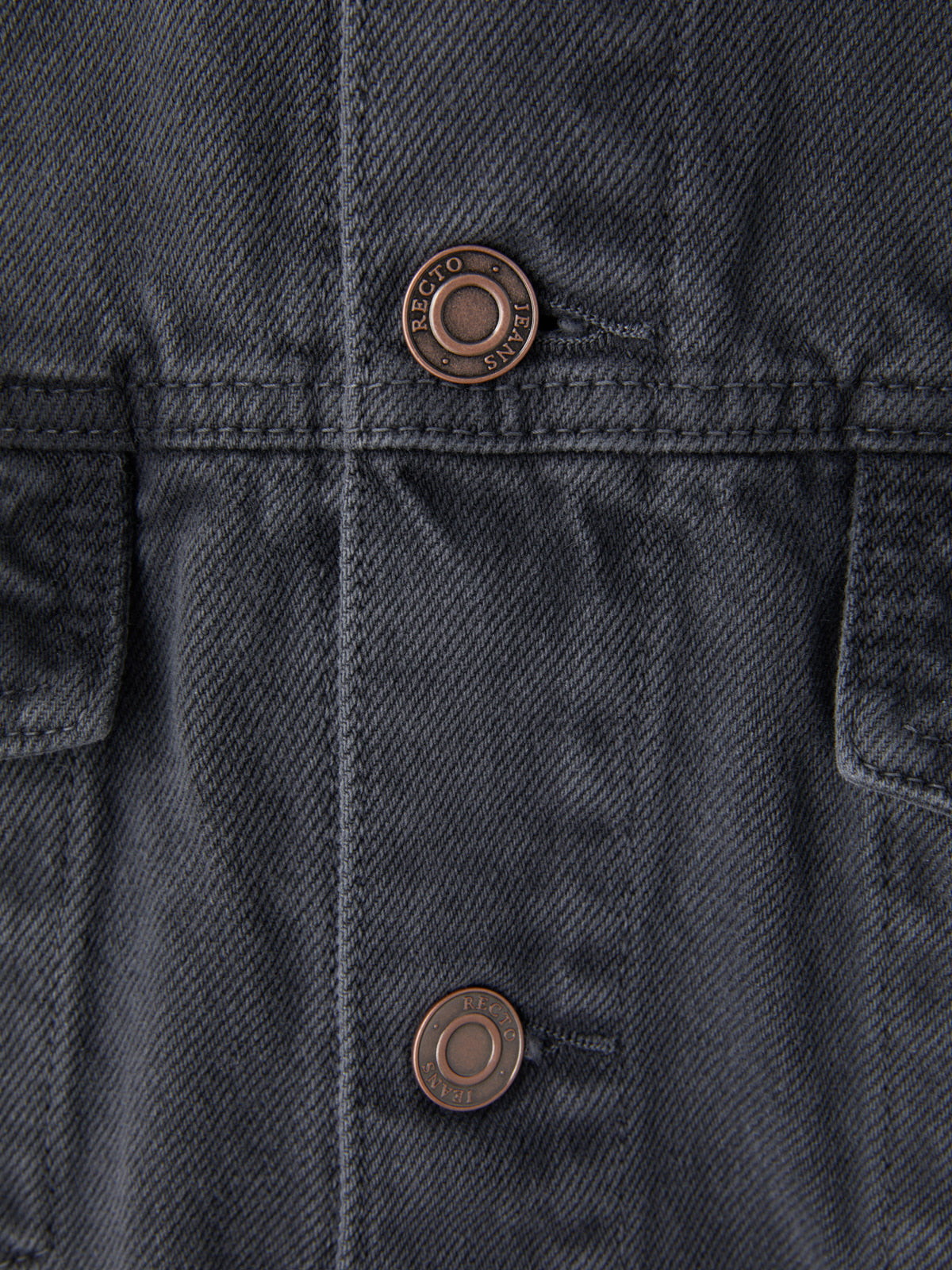 Recto - Signature Denim Trucker Jacket (Dark Grey) product image 7 | TRAB K-Fashion Australia
