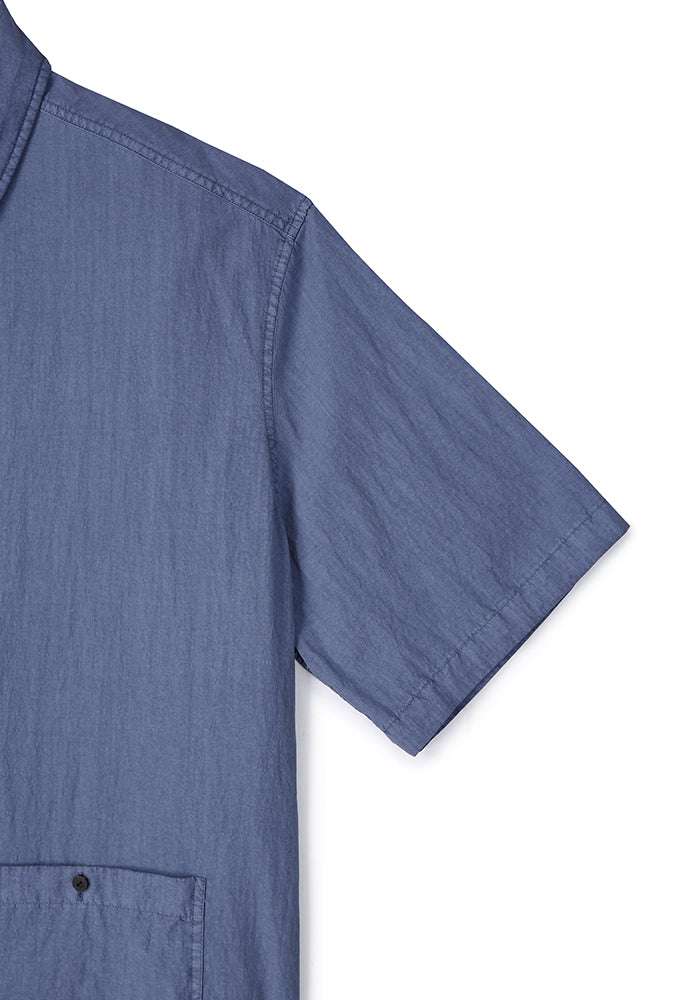 Art if acts - Garment Dyed Two Pocket Half Shirt (French Blue) product image 10 | TRAB K-Fashion Australia