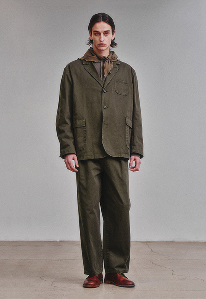 Art if acts - Washed 3 Button Blazer (Olive) product image 3 | TRAB K-Fashion Australia