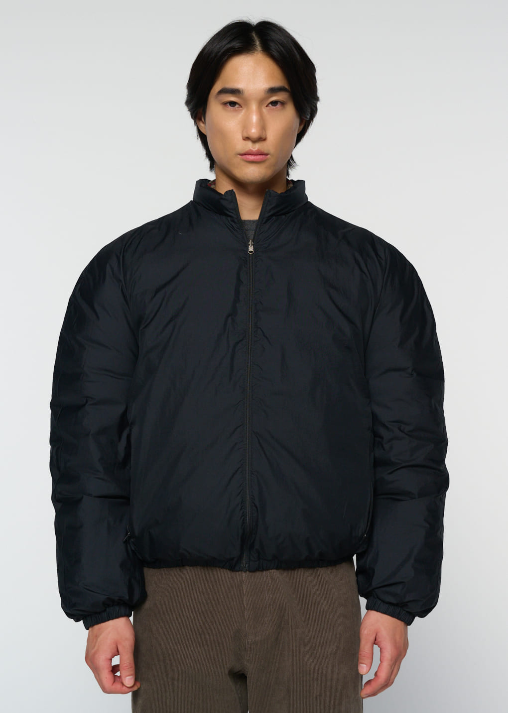 Amomento - [Pre-Order] goose down reversible jumper (Black) product image 6 | TRAB K-Fashion Australia