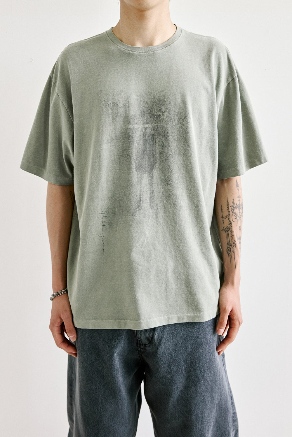 Hatchingroom - New Ghost Tee Over Dyed Vintage (Green) product image 6 | TRAB K-Fashion Australia