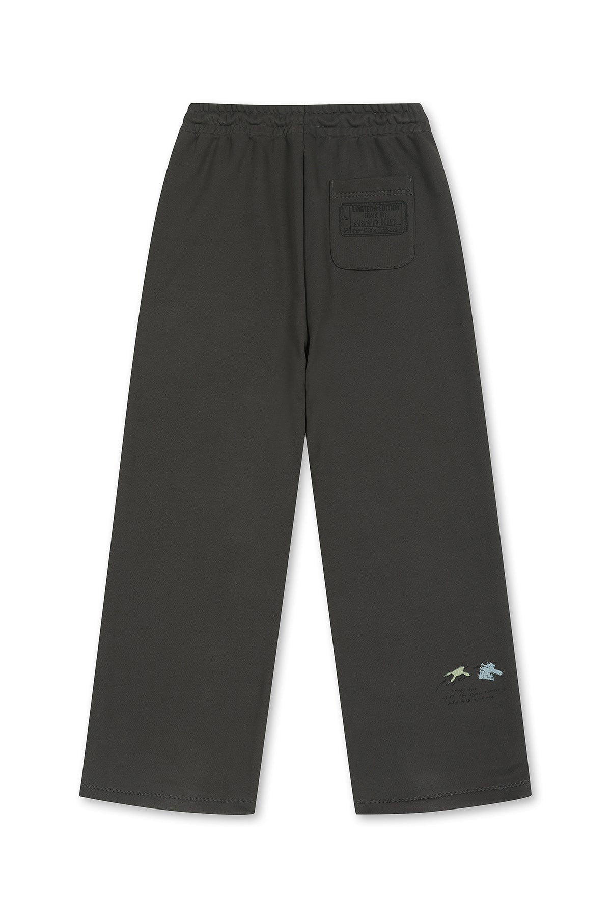 Matin Kim - Graffiti Artwork Sweatpants (Charcoal) product image 5 | TRAB K-Fashion Australia