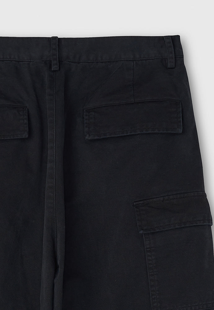 Tonywack - Wide-Leg Garment Washed Cargo Pants (Faded Black) product image 11 | TRAB K-Fashion Australia
