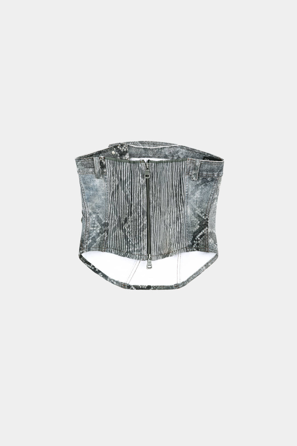 Andersson Bell - Python Fade Denim Printed Twist Bustier (Blue) product image 9 | TRAB K-Fashion Australia