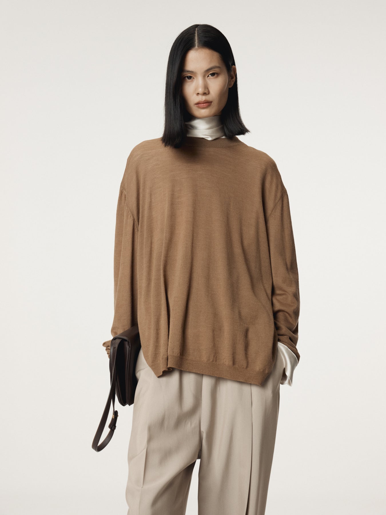 Recto - Back Open Detail Knit Top (Ochre) product image 7 | TRAB K-Fashion Australia