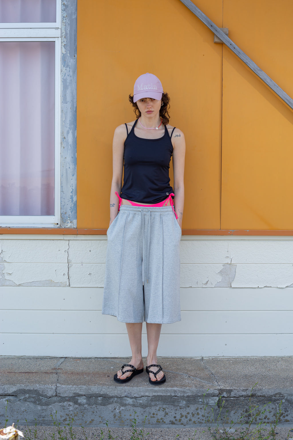 Matin Kim - String Halter Neck Tank Top (Black) product image 5 | TRAB K-Fashion Australia