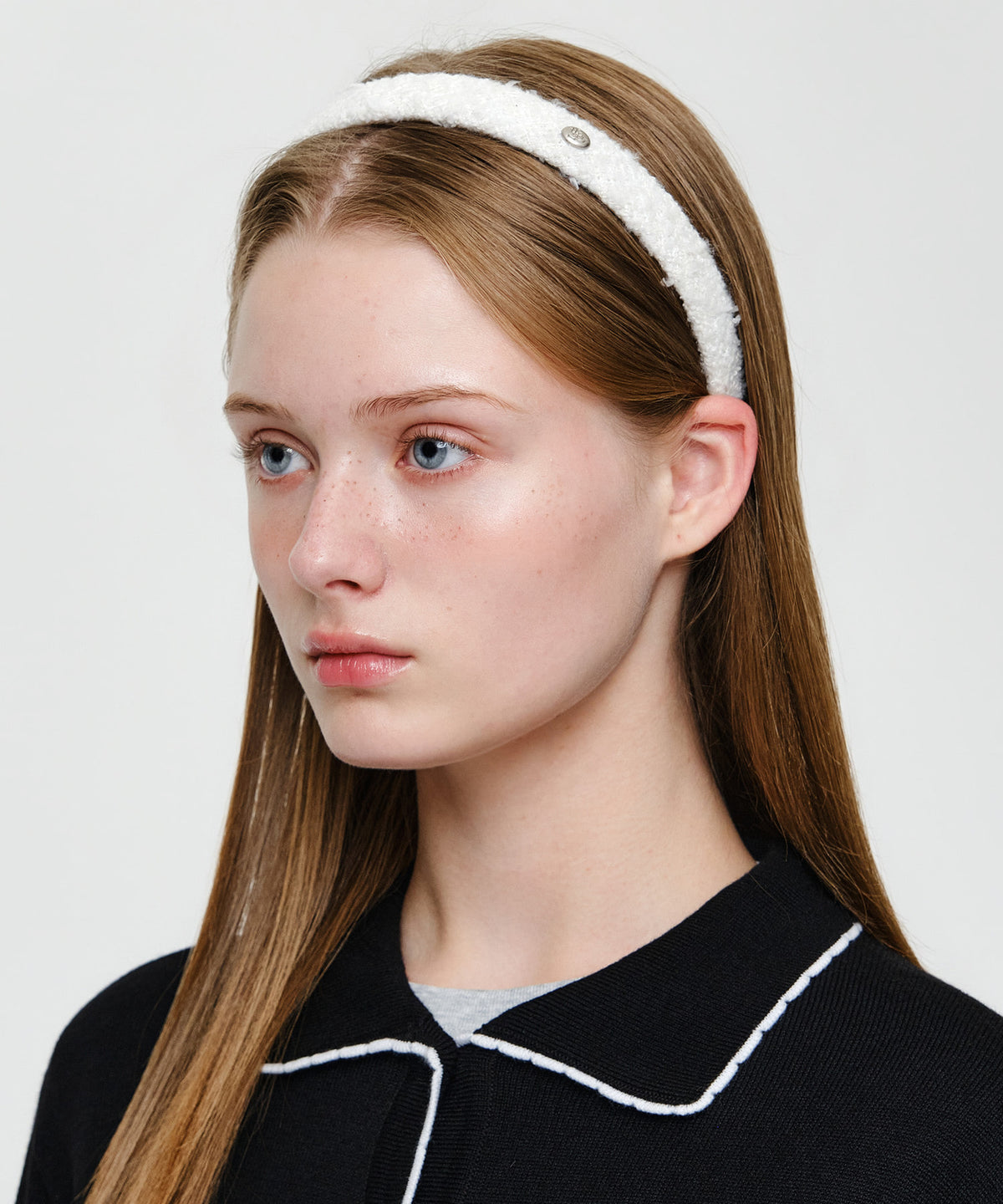 Marithe & Francois Girbaud - Tweed Hairband (Ivory) product image 5 | TRAB K-Fashion Australia