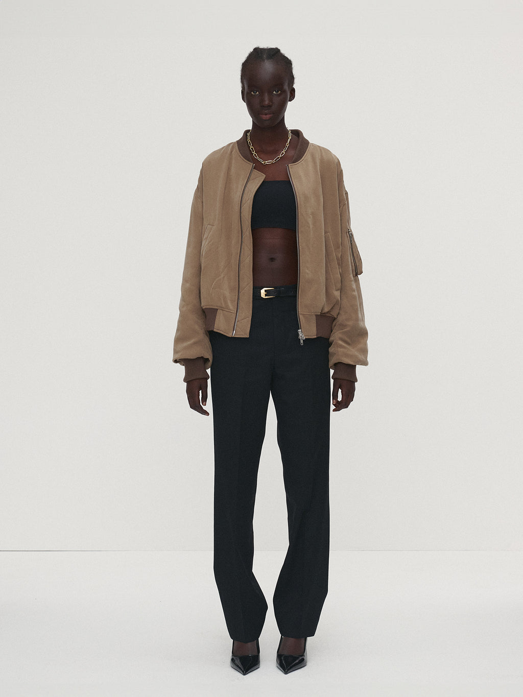 Tonywack - Rayon Twill Bomber Jacket (Sage) product image 3 | TRAB K-Fashion Australia