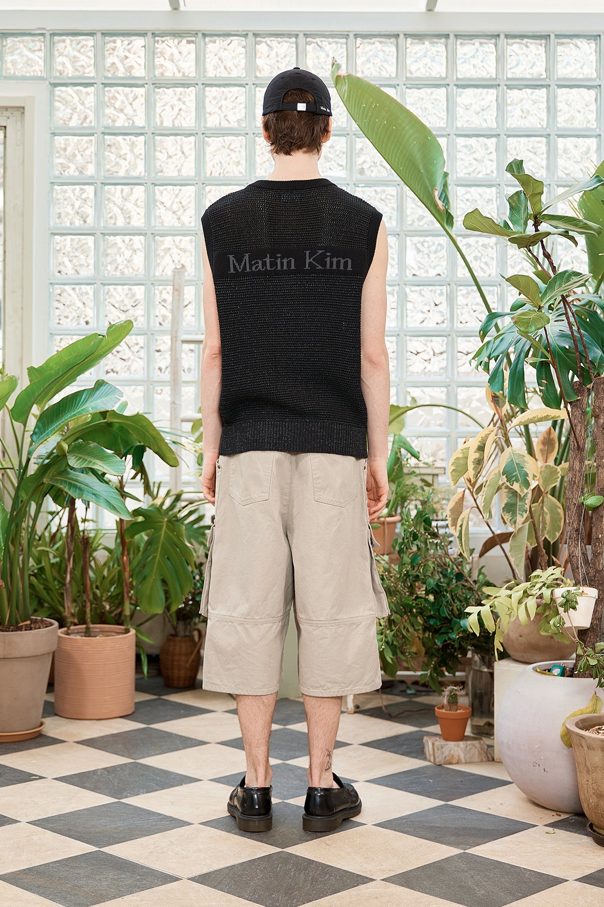 Matin Kim - Two Tone Mesh Knit Vest (Black) product image 8 | TRAB K-Fashion Australia