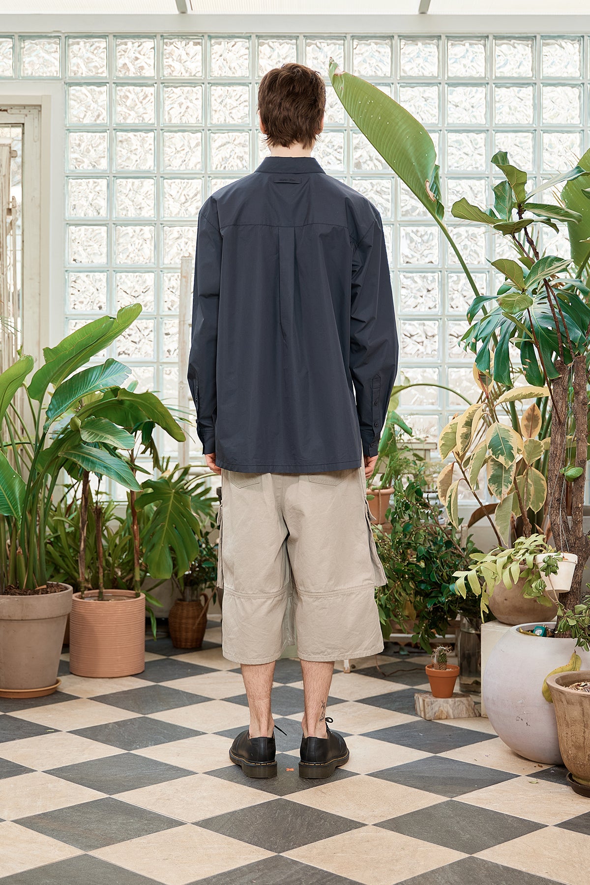 Matin Kim - Pocket Foldover Shirt (Charcoal) product image 9 | TRAB K-Fashion Australia