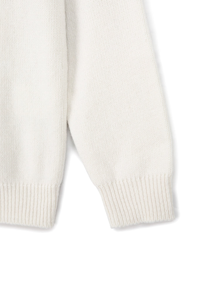 Tonywack - Polar Flash Patchwork Cardigan (Ecru) product image 10 | TRAB K-Fashion Australia