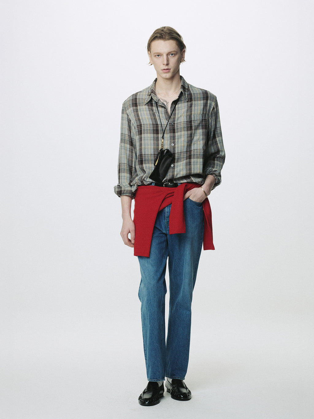 Tonywack - Tailored Denim Jeans (Mid Blue) product image 2 | TRAB K-Fashion Australia