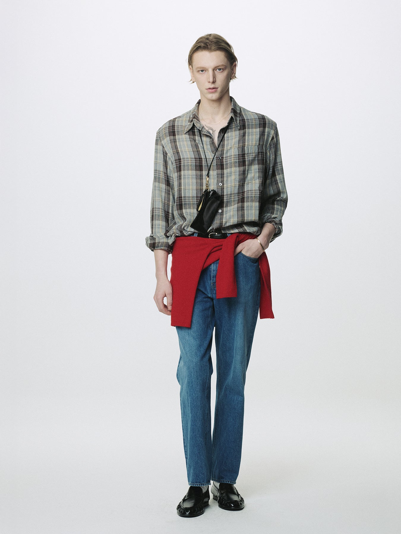 Tonywack - Tailored Denim Jeans (Mid Blue) product image 2 | TRAB K-Fashion Australia