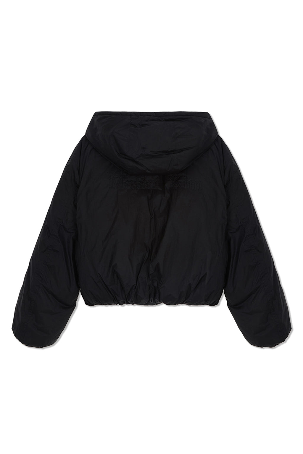 Matin Kim - Back Logo Hoody Short Down Jumper (Black) product image 3 | TRAB K-Fashion Australia