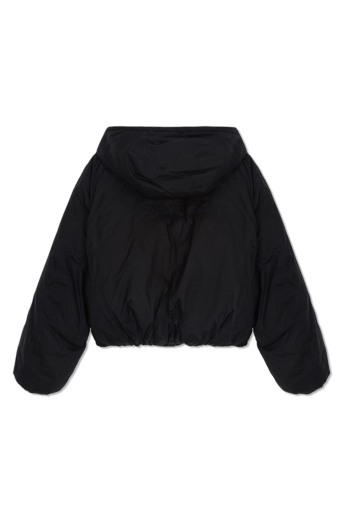 Matin Kim - Back Logo Hoody Short Down Jumper (Black) product image 3 | TRAB K-Fashion Australia