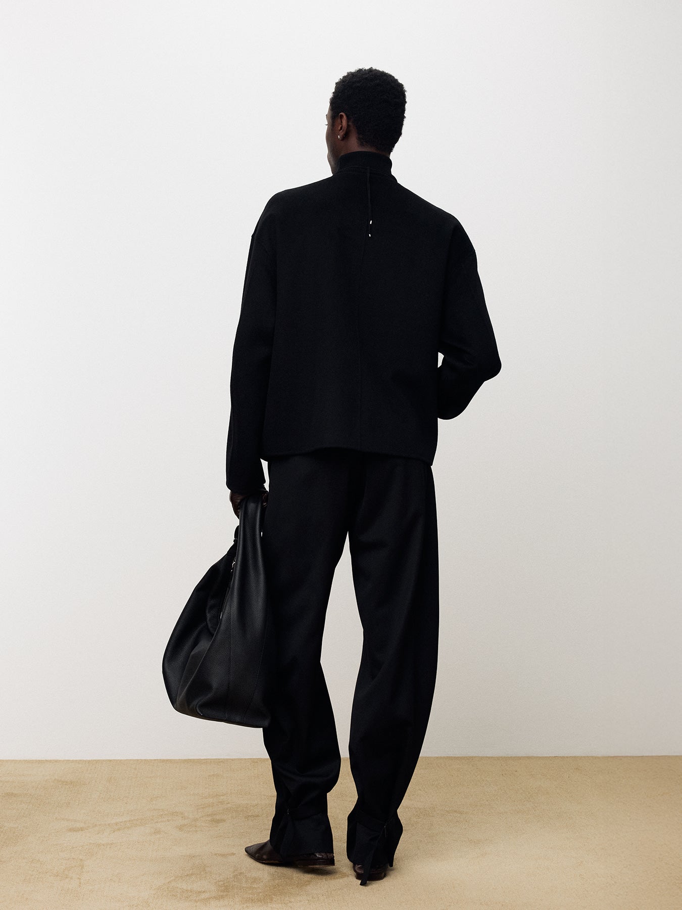 Tonywack - Hand-Made Cashmere Collarless Jacket (Black) product image 5 | TRAB K-Fashion Australia