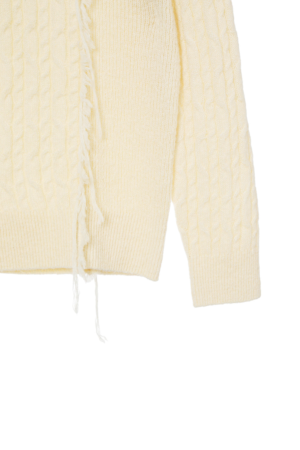 Deinet - Cabled Pullover Knit (Ivory) product image 6 | TRAB K-Fashion Australia