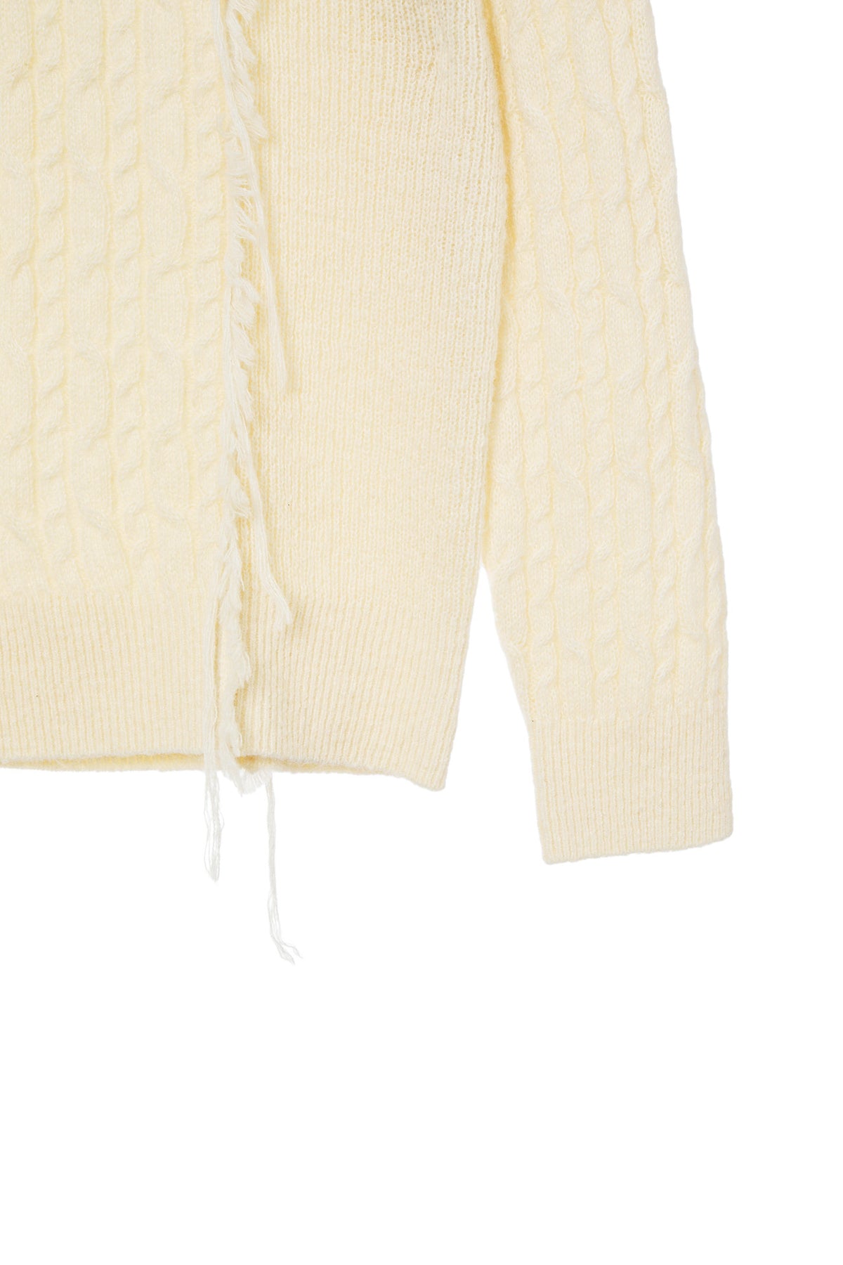 Deinet - Cabled Pullover Knit (Ivory) product image 6 | TRAB K-Fashion Australia