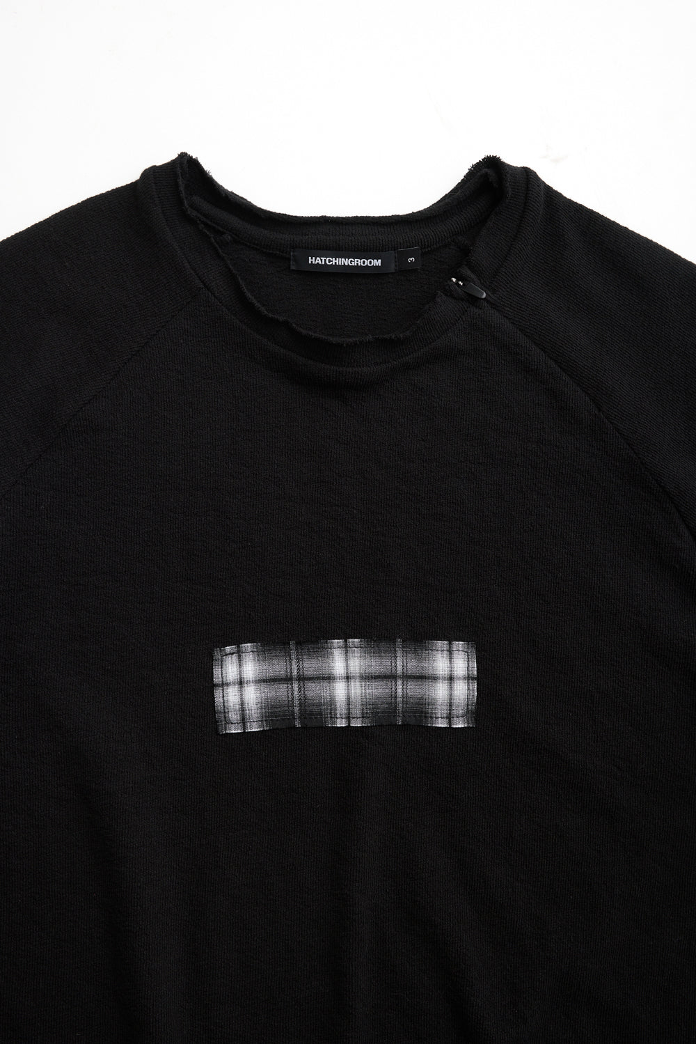 Hatchingroom - Slash Tee Check Box (Black) product image 3 | TRAB K-Fashion Australia