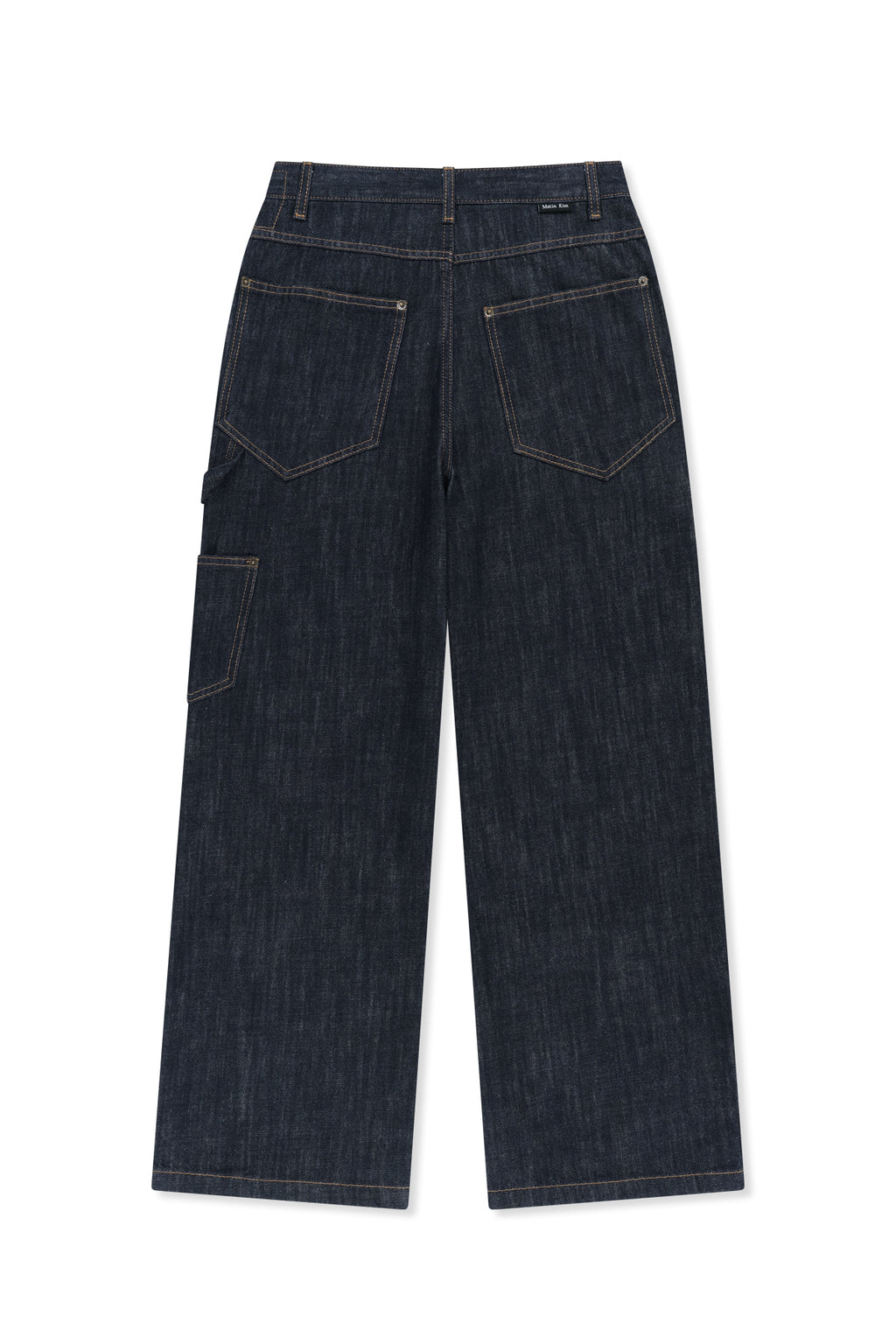 Matin Kim - Panel Stitch Denim Pants (Dark Navy) product image 2 | TRAB K-Fashion Australia