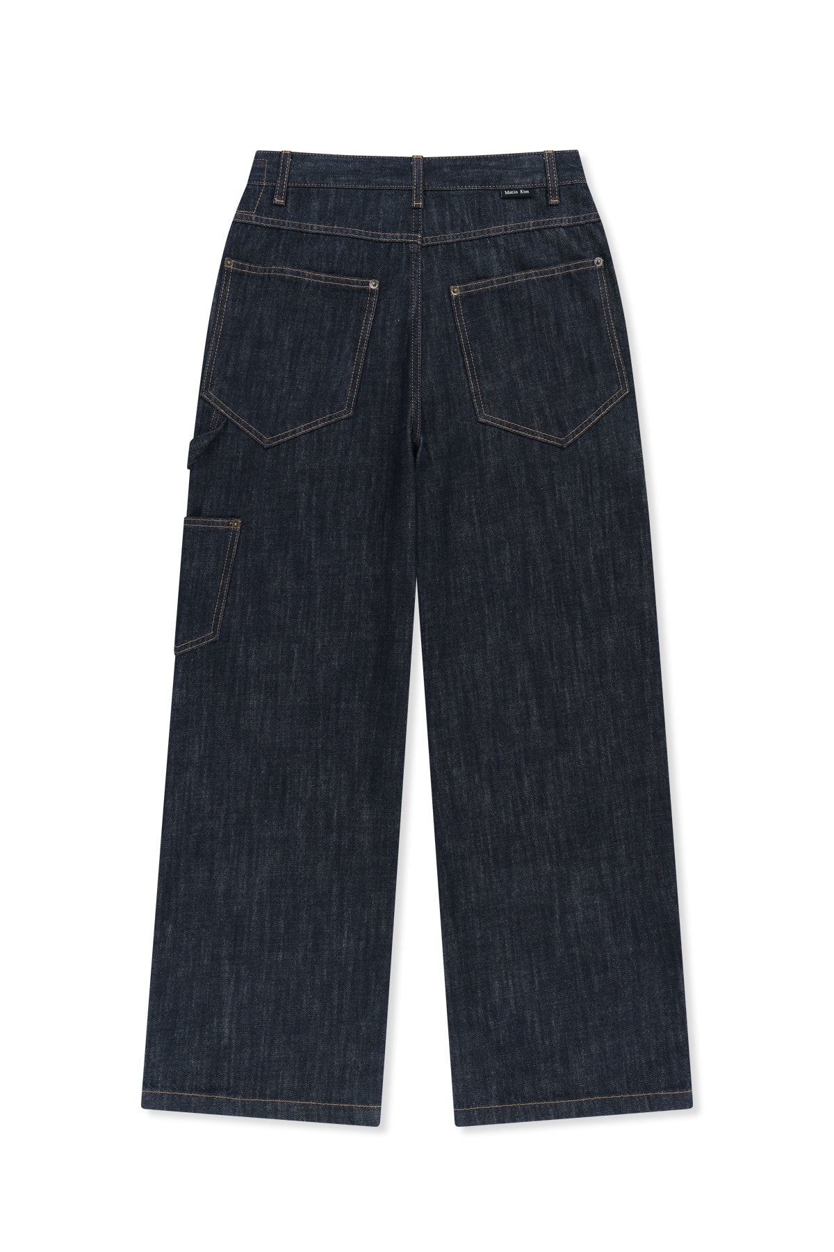 Matin Kim - Panel Stitch Denim Pants (Dark Navy) product image 2 | TRAB K-Fashion Australia