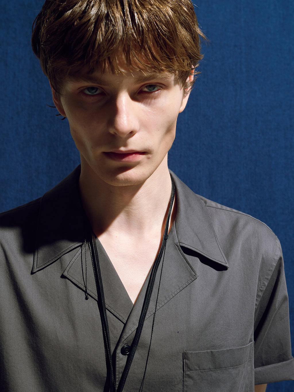 Tonywack - Silky Cotton Bowling Shirt (Anthracite) product image 9 | TRAB K-Fashion Australia