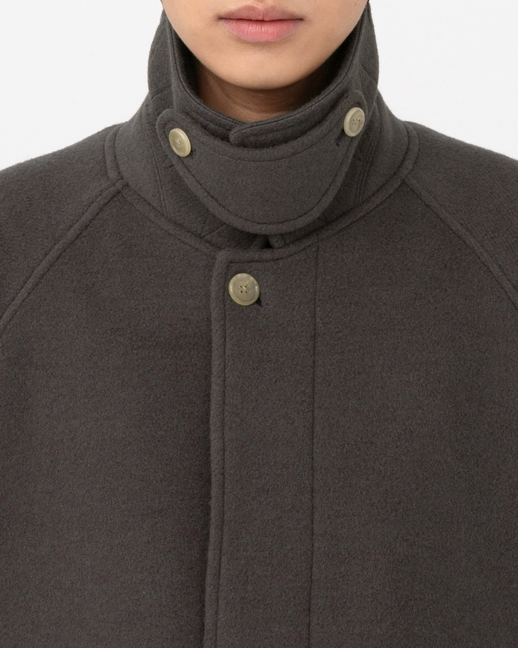 Brownyard - Belted Coat (Brown Grey) product image 4 | TRAB K-Fashion Australia