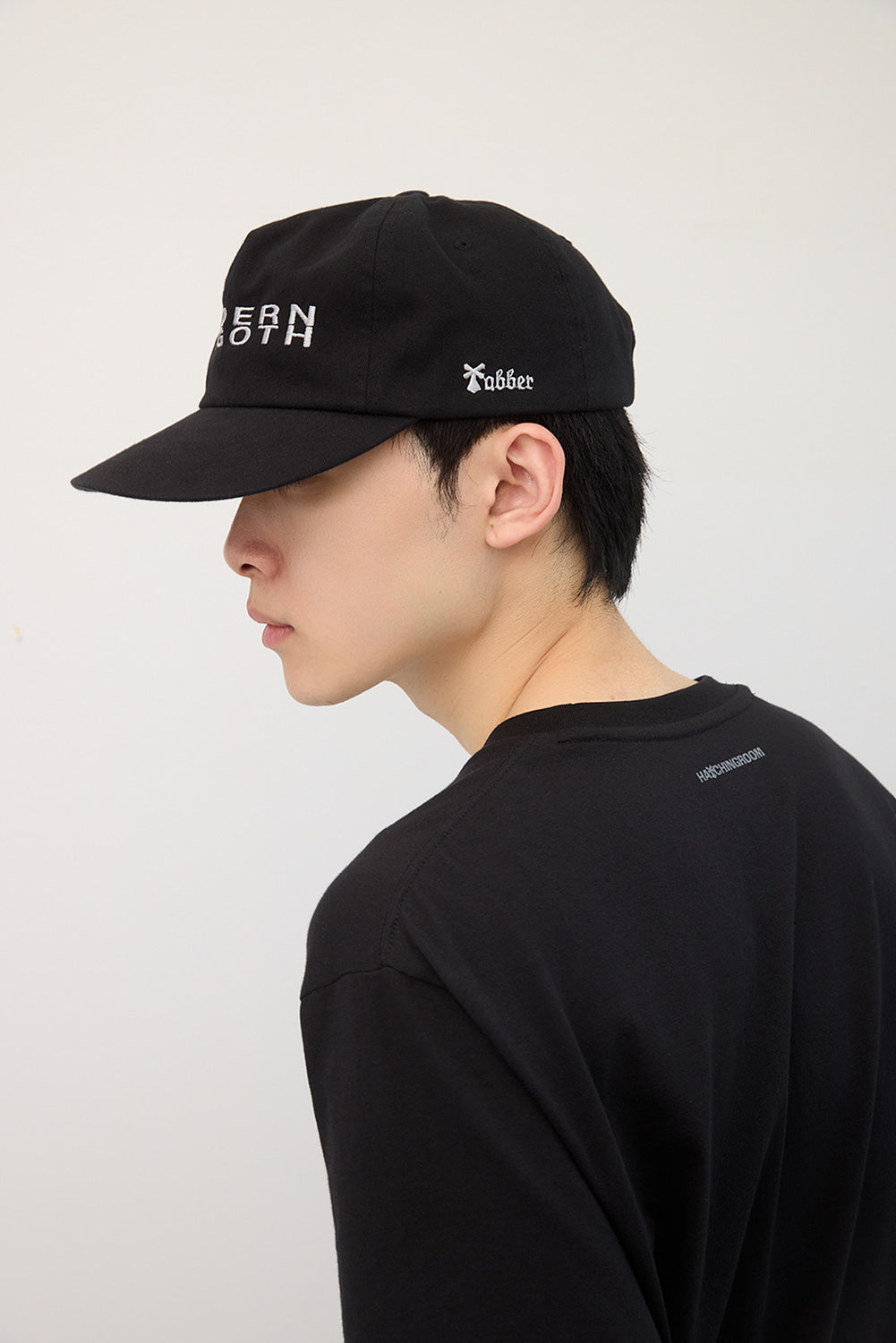 Hatchingroom - Tabber Modern Goth Cap (Washed Black) product image 14 | TRAB K-Fashion Australia