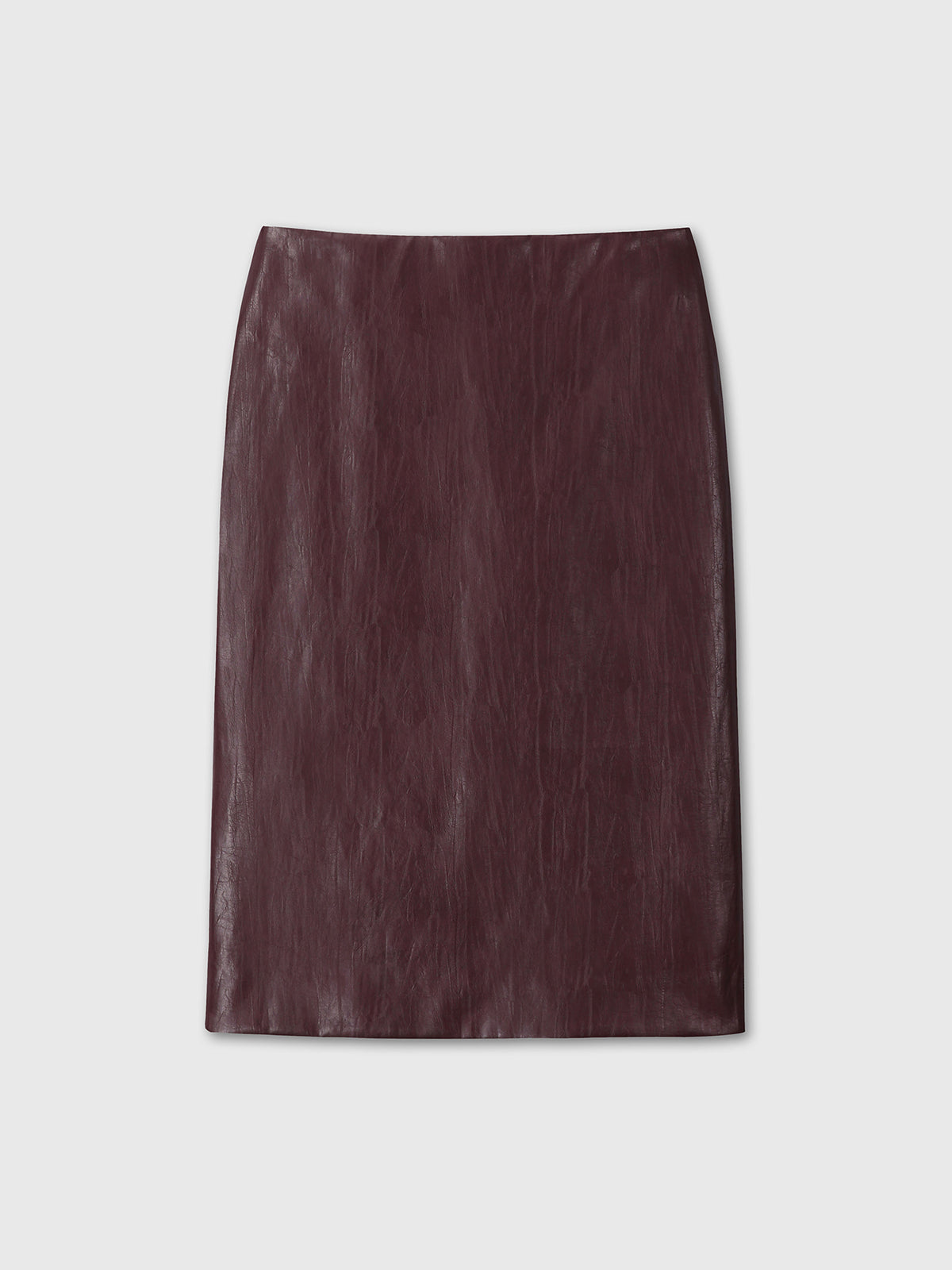 Tonywack - Faux Leather Midi Skirt (Dark Burgundy) product image 9 | TRAB K-Fashion Australia