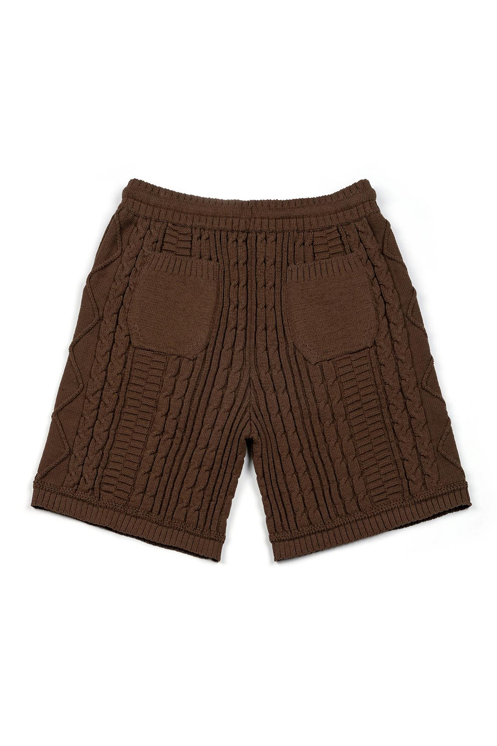 Ioedle - Seeping New Town Cable Knit Shorts (Brown) product image 3 | TRAB K-Fashion Australia