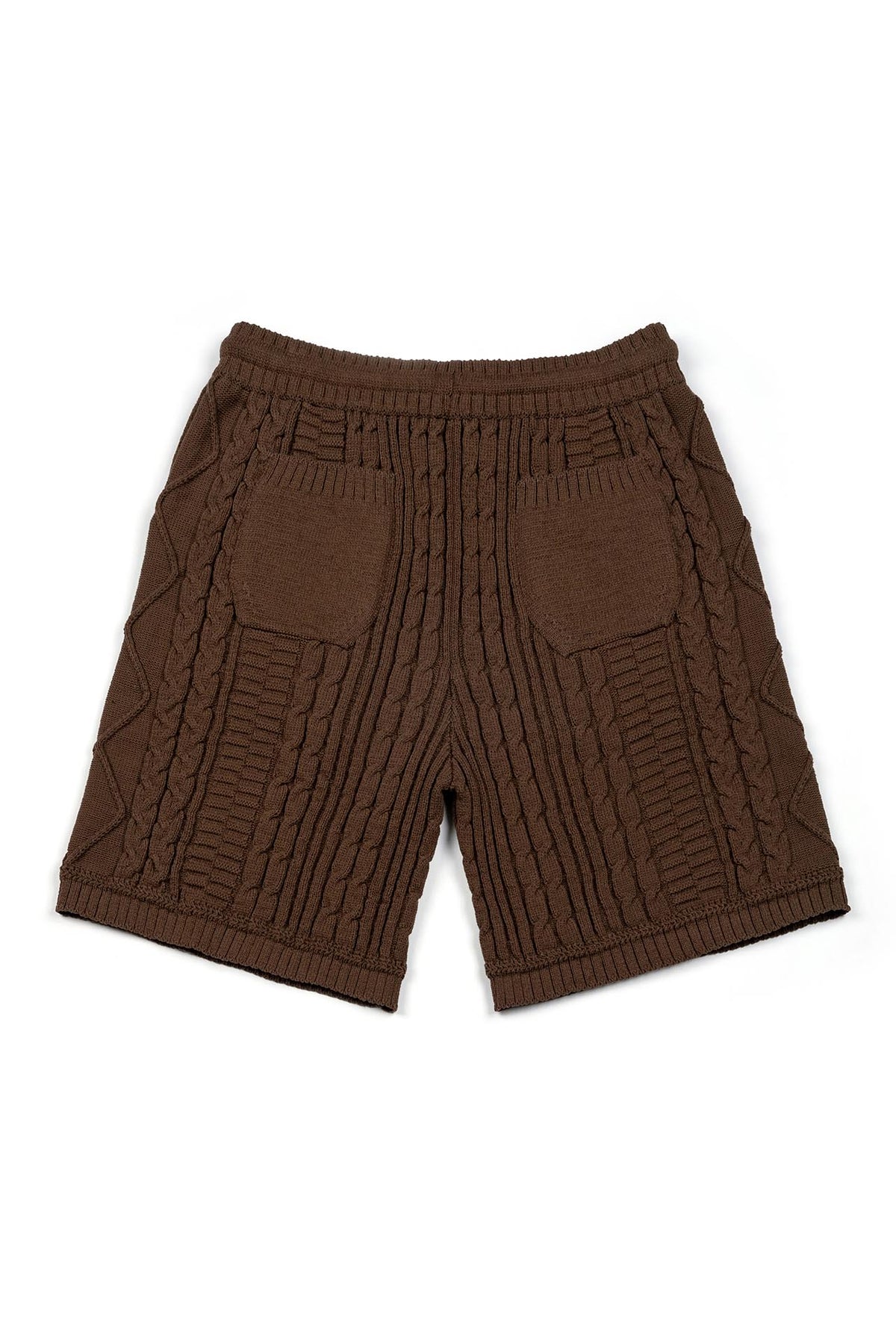 Ioedle - Seeping New Town Cable Knit Shorts (Brown) product image 3 | TRAB K-Fashion Australia
