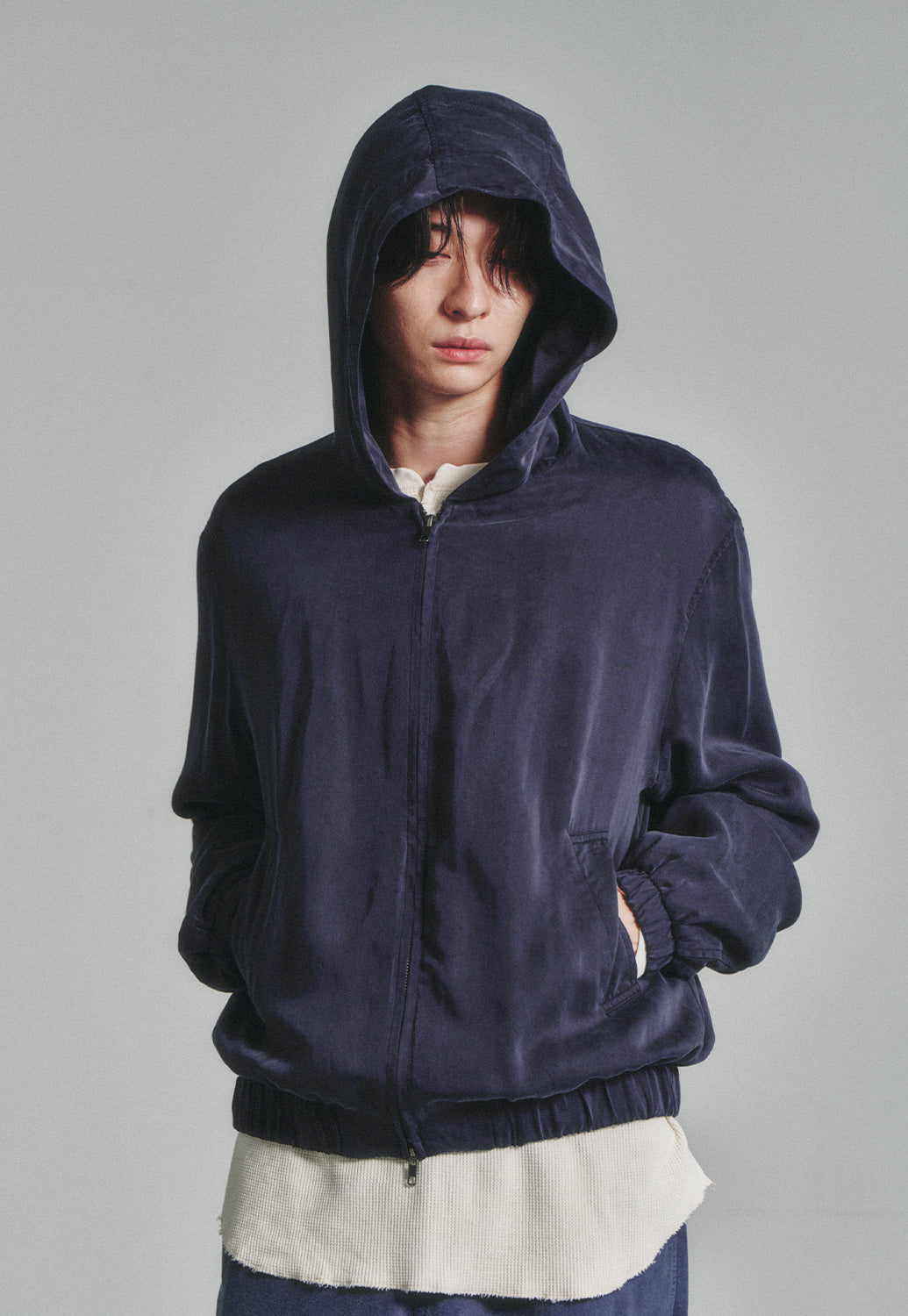 Art if acts - Cupra Hoodie Zip-up (Deep Navy) product image 6 | TRAB K-Fashion Australia
