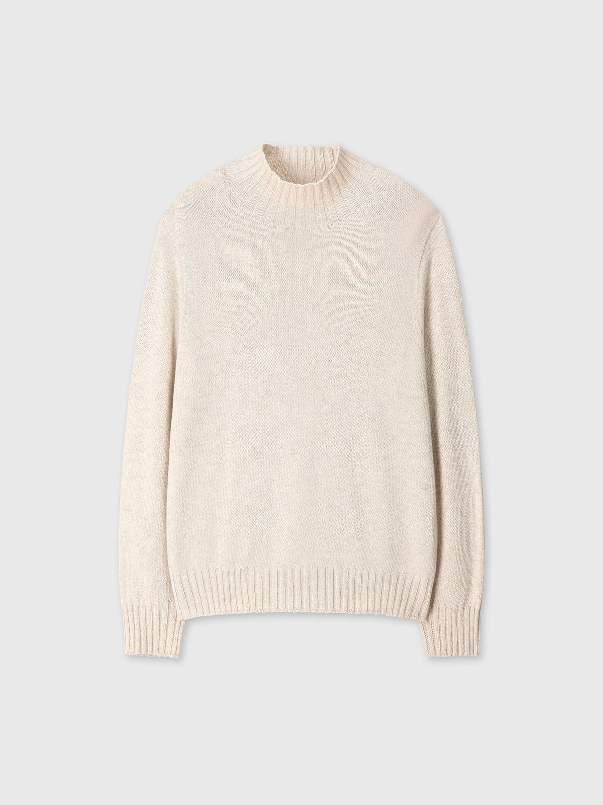 Tonywack - Wool Blend Oversiezed Turtleneck (Ecru/Beige) product image 9 | TRAB K-Fashion Australia
