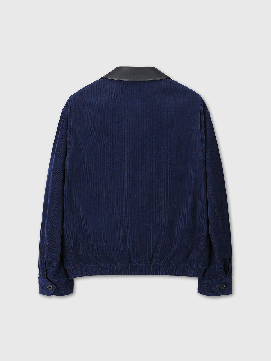 Tonywack - Leather Collar Corduroy Bomber Jacket (Midnight Blue) product image 9 | TRAB K-Fashion Australia