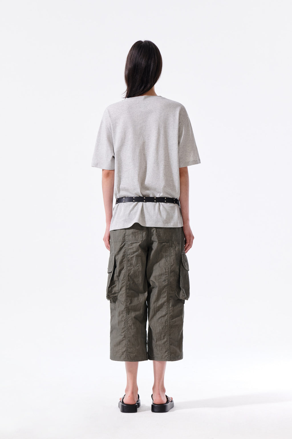 Matin Kim - Portrait Graffiti Logo Top (Light Grey) product image 7 | TRAB K-Fashion Australia