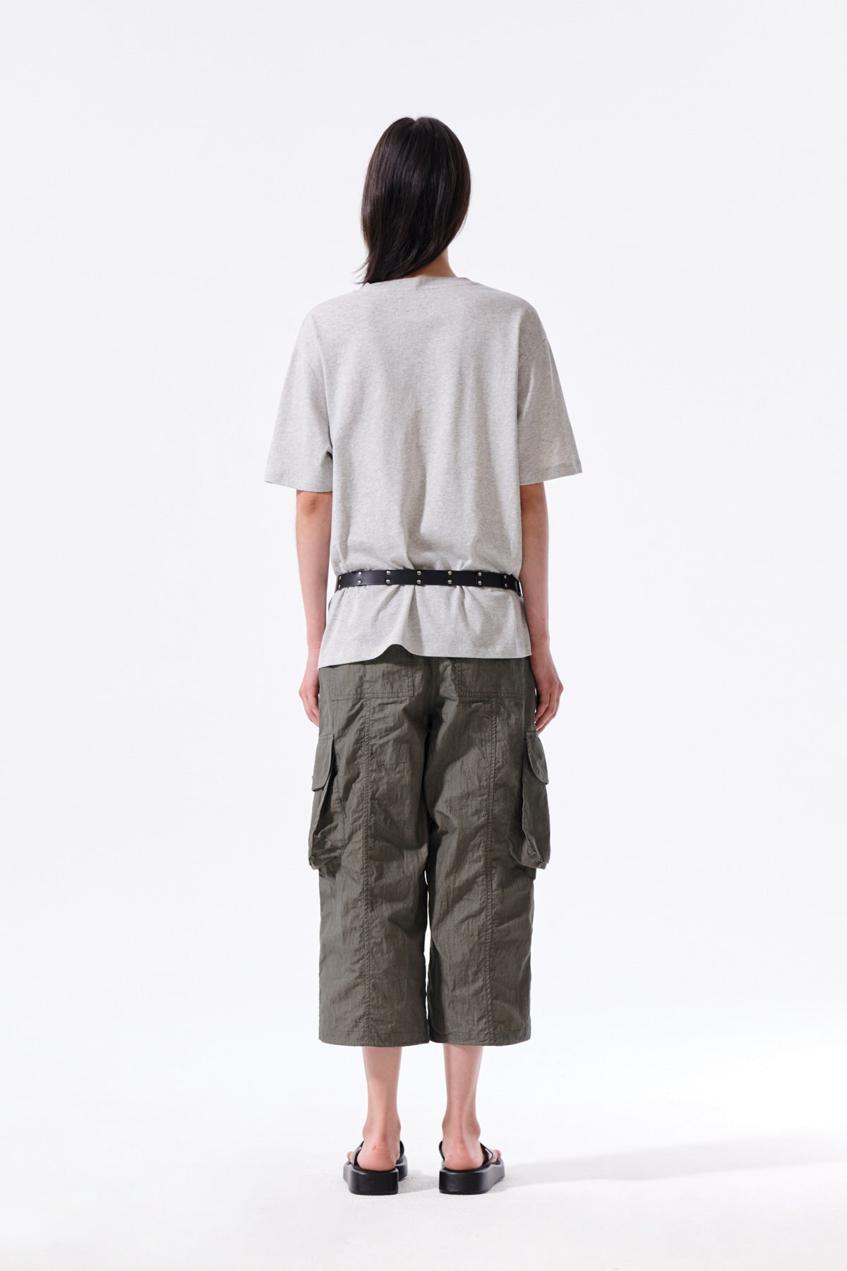 Matin Kim - Portrait Graffiti Logo Top (Light Grey) product image 7 | TRAB K-Fashion Australia