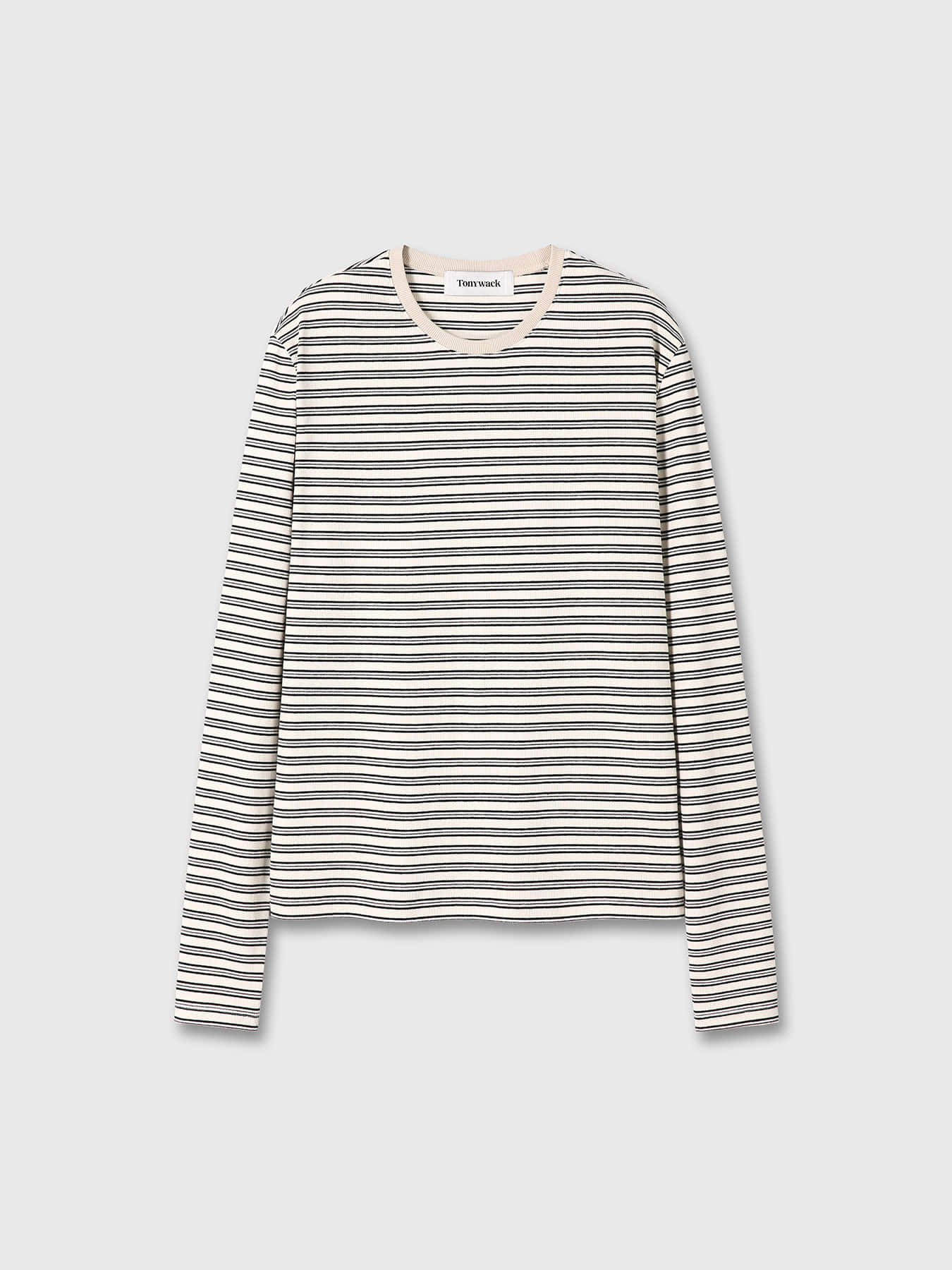 Tonywack - Striped Long Sleeve Top (Cream/Black) product image 10 | TRAB K-Fashion Australia