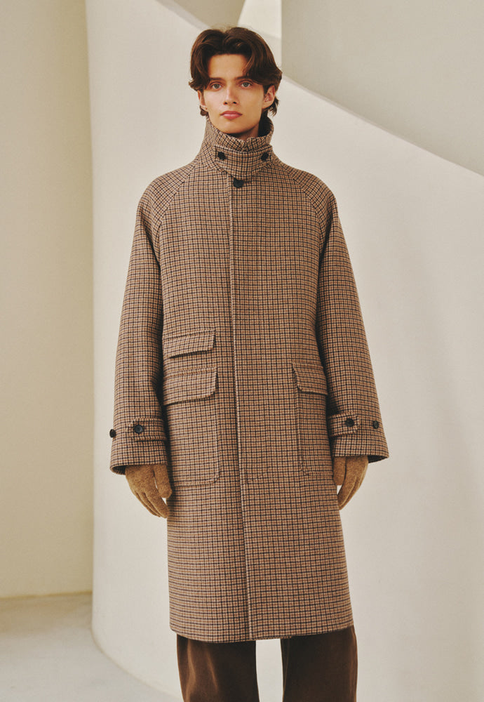 Art if acts - Balmacaan Coat (Check) product image 4 | TRAB K-Fashion Australia