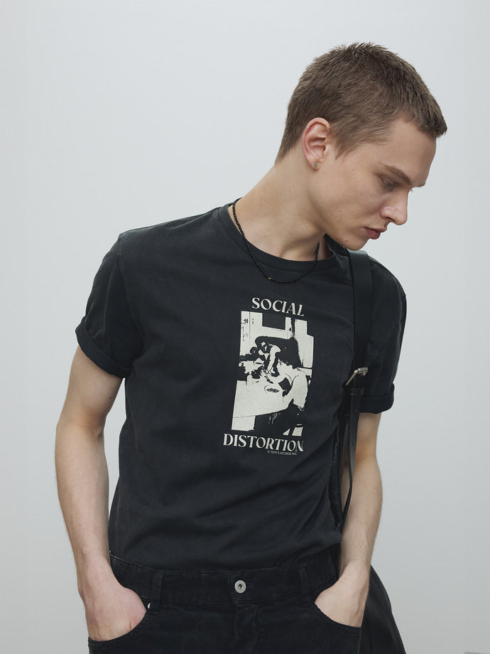 Tonywack - Social Distortion Garment Dyed T-Shirt (Faded Black) product image 5 | TRAB K-Fashion Australia