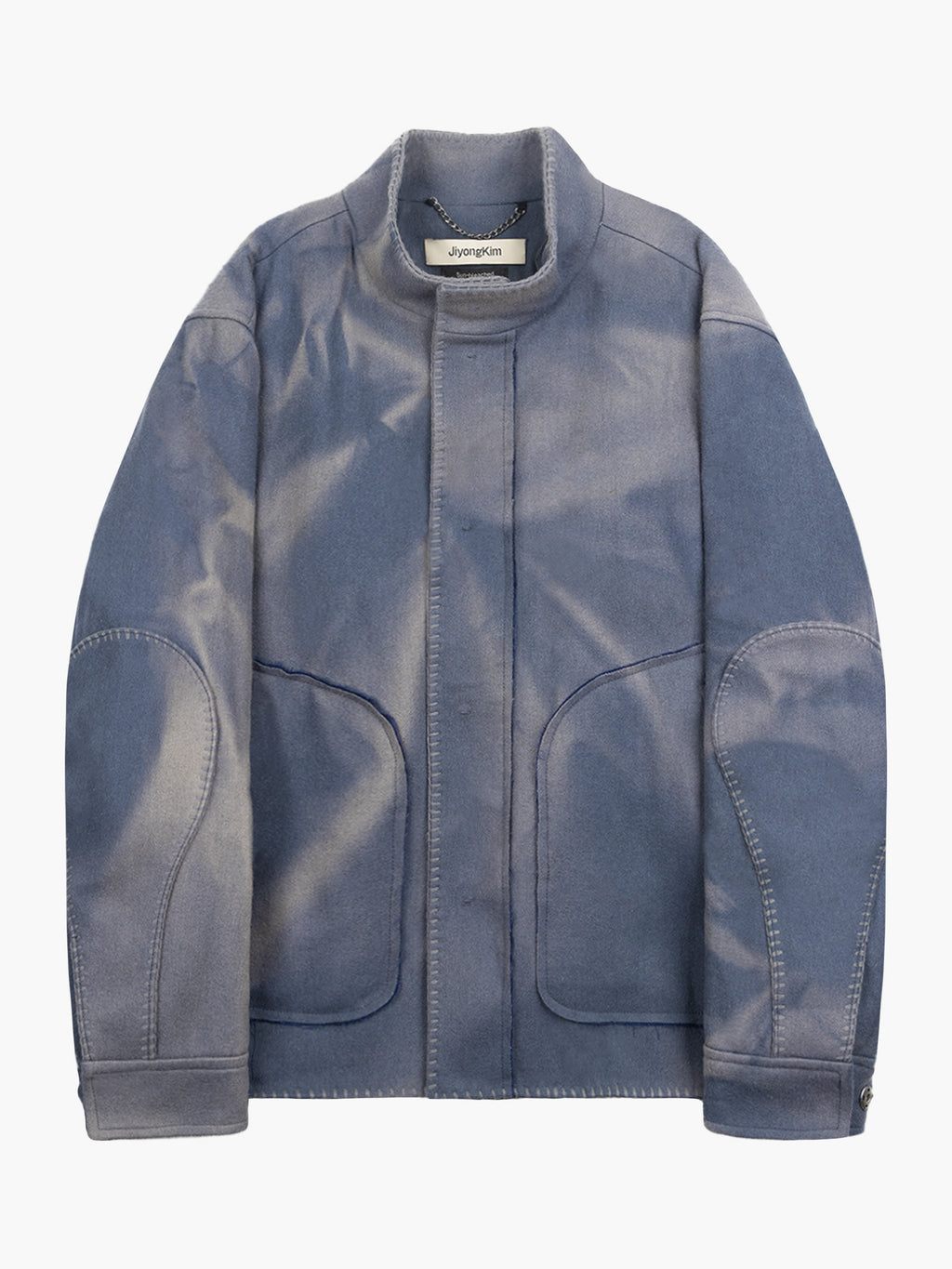 Jiyong Kim - Sun-Bleached Blanket Jacket (Blue) product image 8 | TRAB K-Fashion Australia