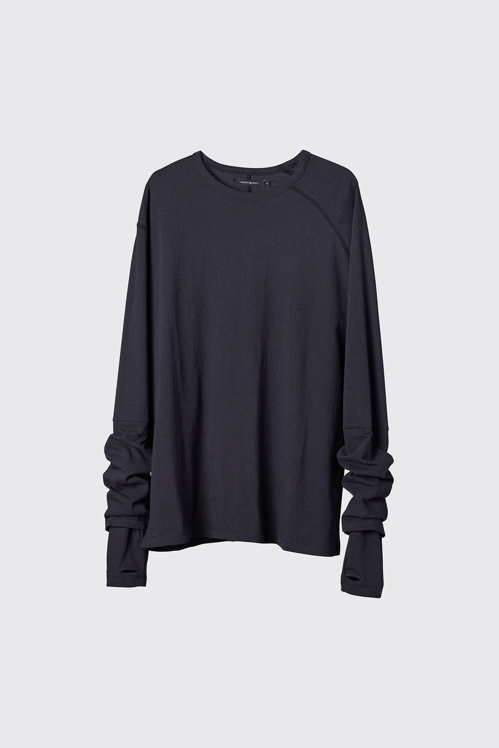 Hatchingroom - Double Sleeve Tee Blue (Charcoal) product image 1 | TRAB K-Fashion Australia