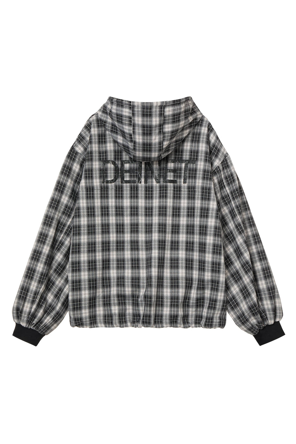 Deinet - Check Bomber Jacket (Black) product image 2 | TRAB K-Fashion Australia