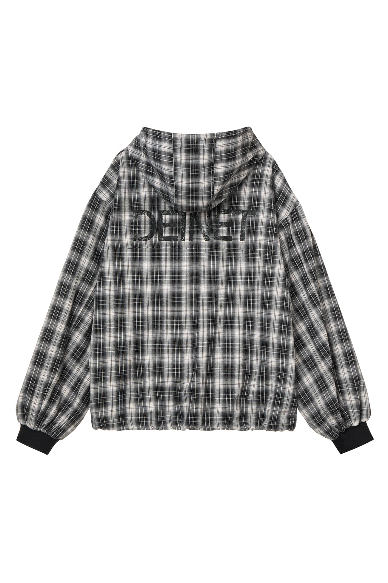 Deinet - Check Bomber Jacket (Black) product image 2 | TRAB K-Fashion Australia