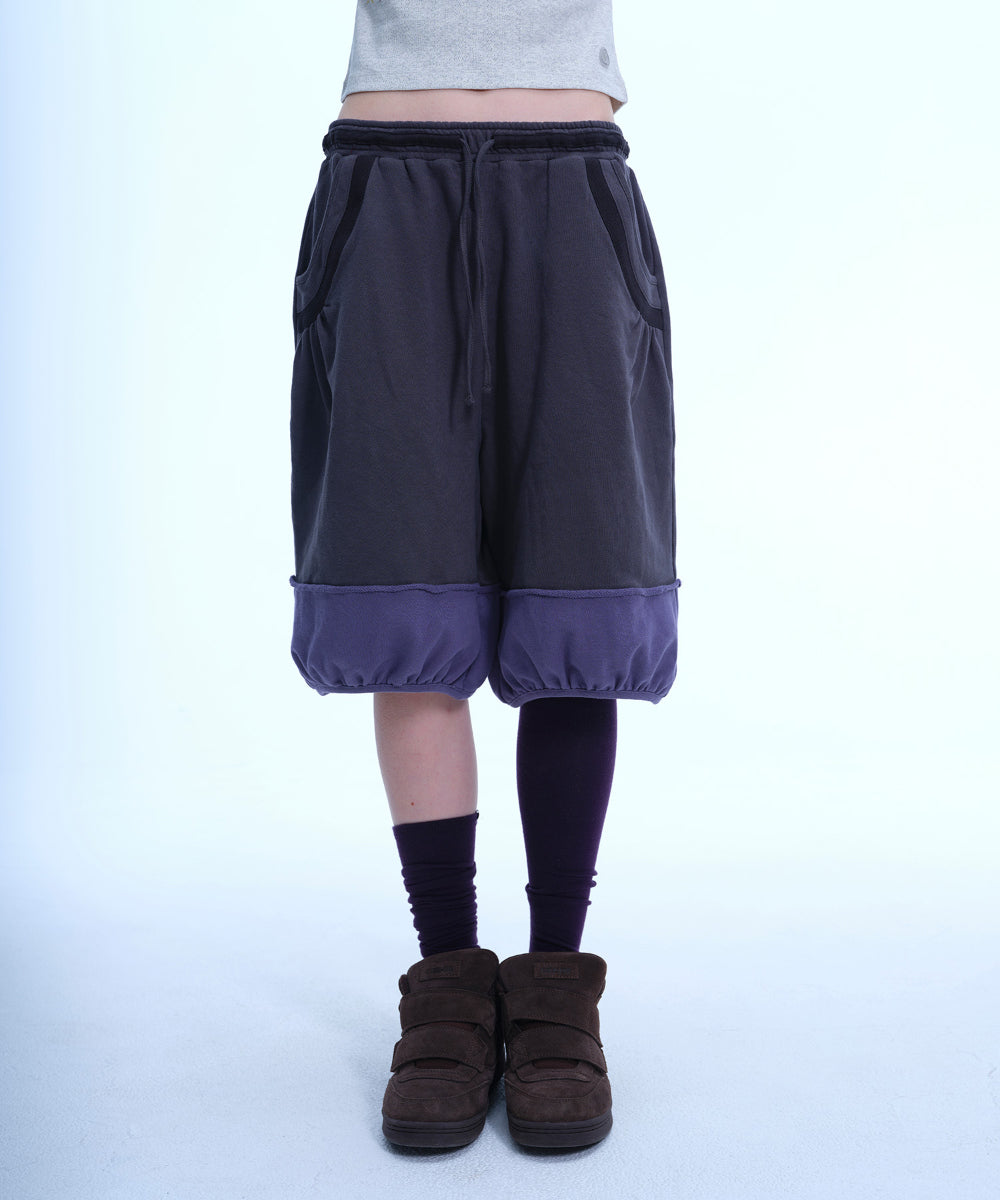 Coyseio - Pumpkin Sweat Shorts (Charcoal) product image 8 | TRAB K-Fashion Australia