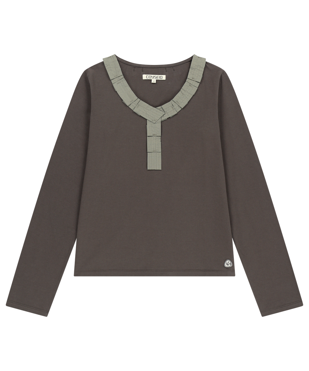 Coyseio - Strap Long Sleeve (Brown) product image 1 | TRAB K-Fashion Australia