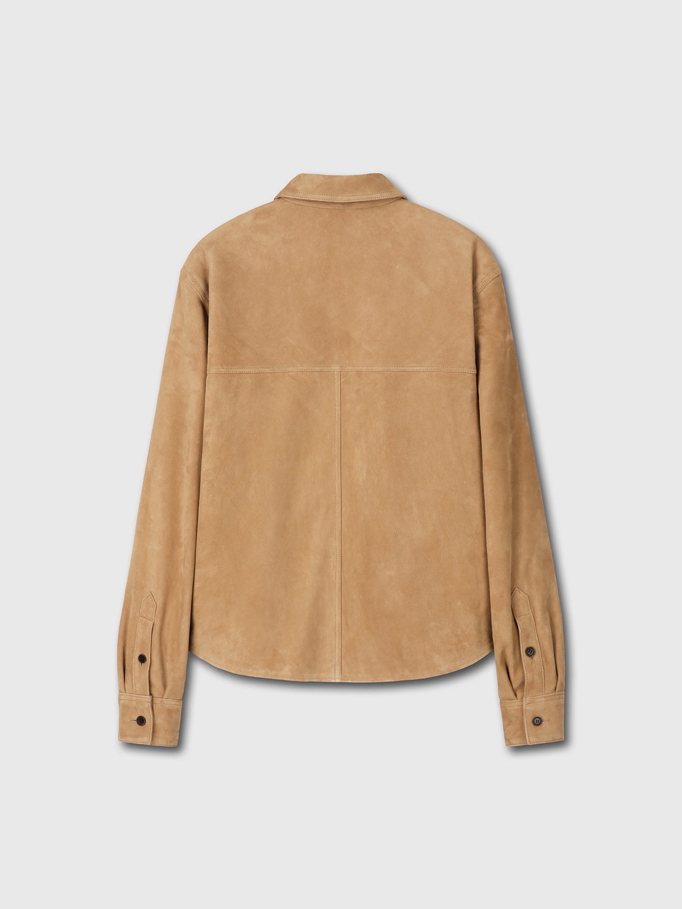 Tonywack - Suede Regular Fit Shirt (Light Beige) product image 9 | TRAB K-Fashion Australia