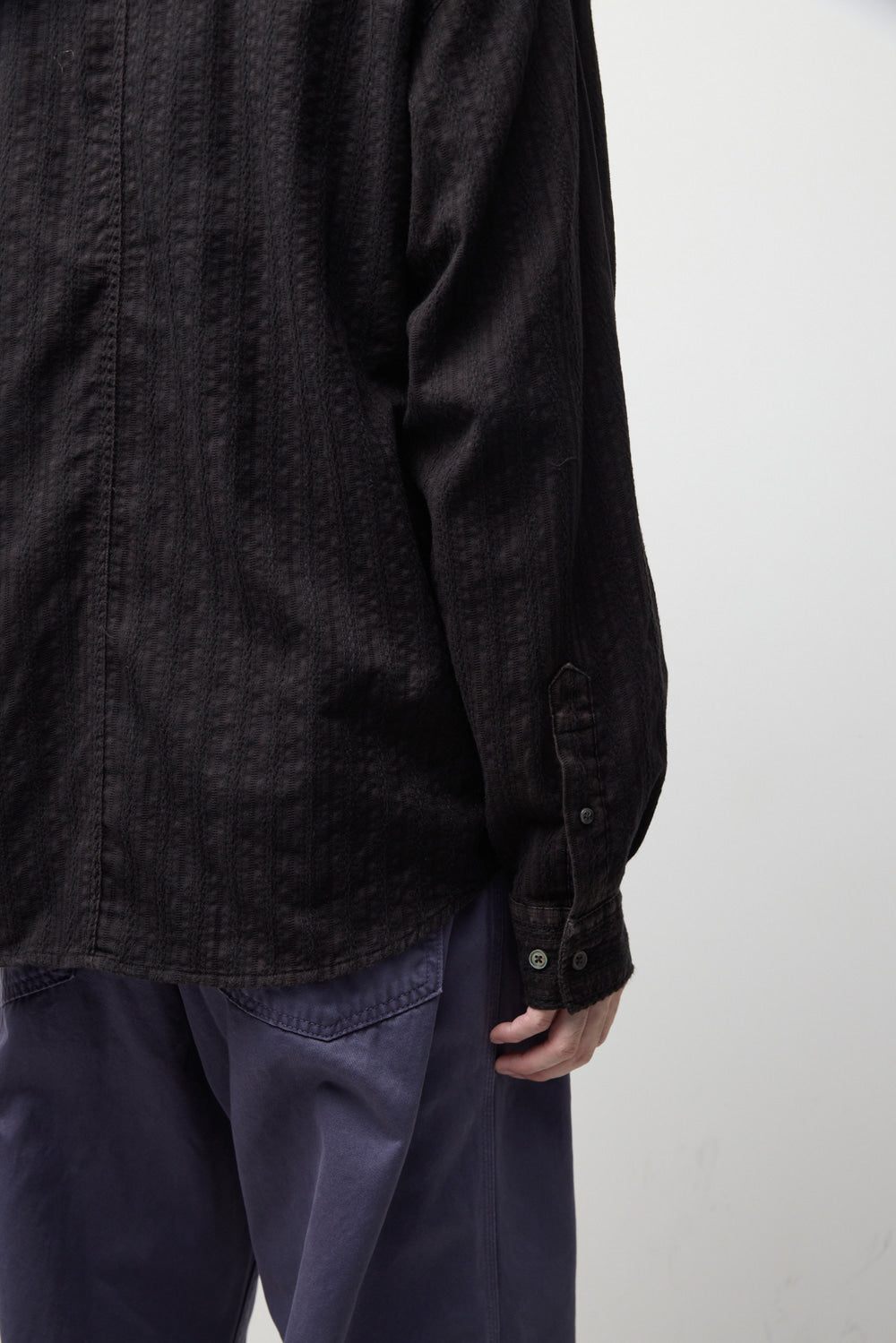 Hatchingroom - Crochet Shirt (Bleached Black) product image 15 | TRAB K-Fashion Australia